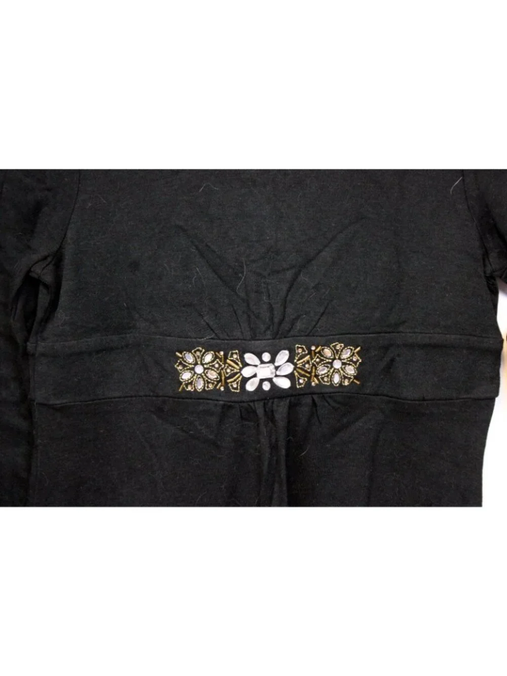 2007 Gymboree Holiday Classics Black Dress sz 10 Party Rhinestones Casual Comfor